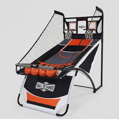 EZ-Fold 84-in Premium Arcade Basketball with polycarbonate backboard