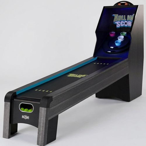 9-ft Roll and Score arcade game table with LED lights
