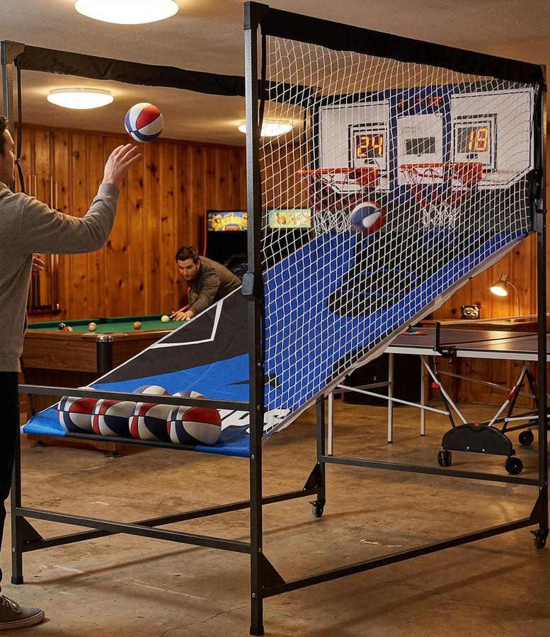 Arcade basketball Cage model family use